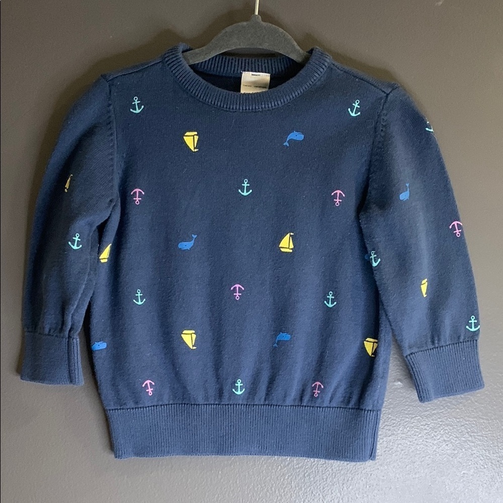 Carter’s Navy Blue Kids Nautical Sweater I’ve 12m